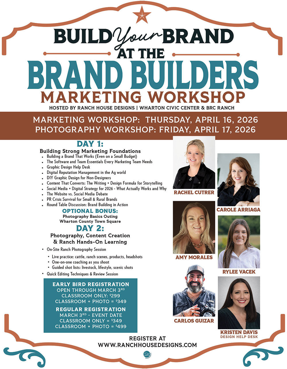 Brand Builders Spring 2026 Workshop Registration